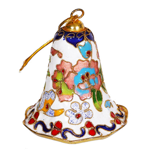 Glocke Weihnachtsglocken Weihnachtsdeko Deko Cloisonne Emaille 5478 - zum Schließen ins Bild klicken